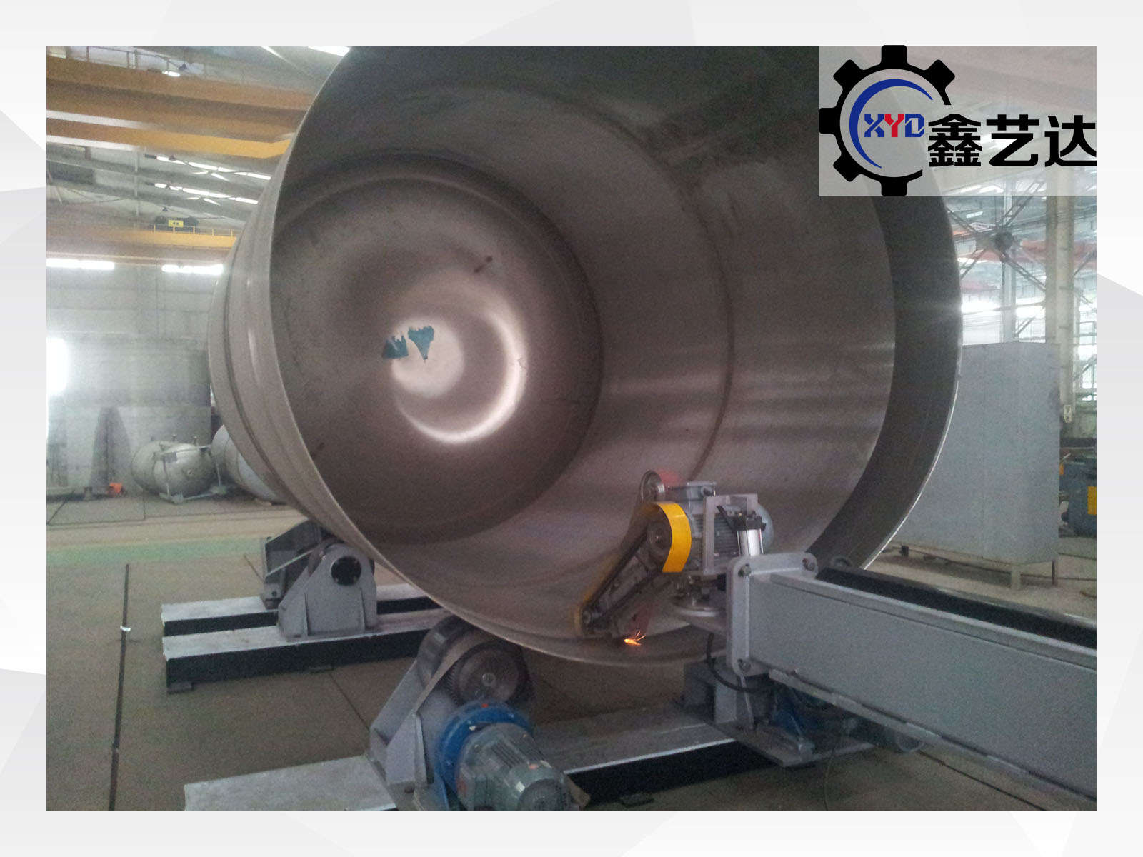 罐體砂帶縱向內拋光(2)