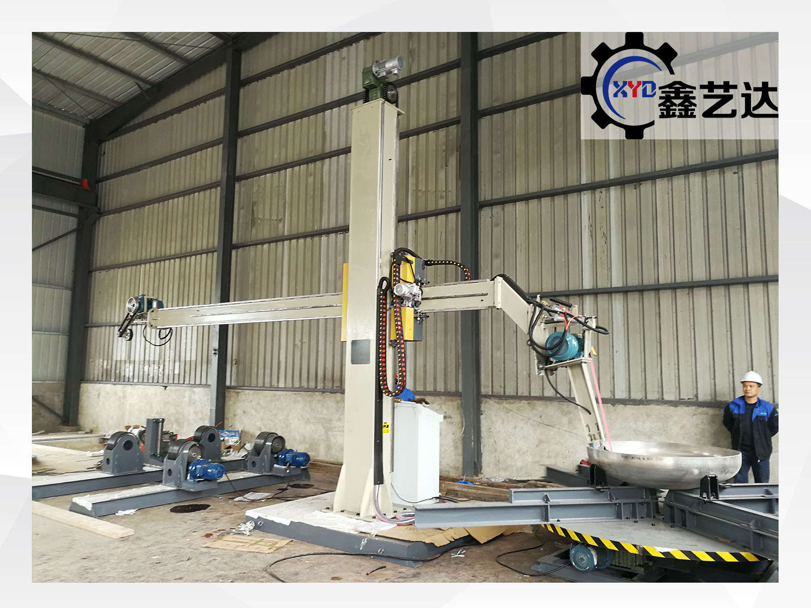 湖南能源客戶工業罐體拋磨機順利發貨